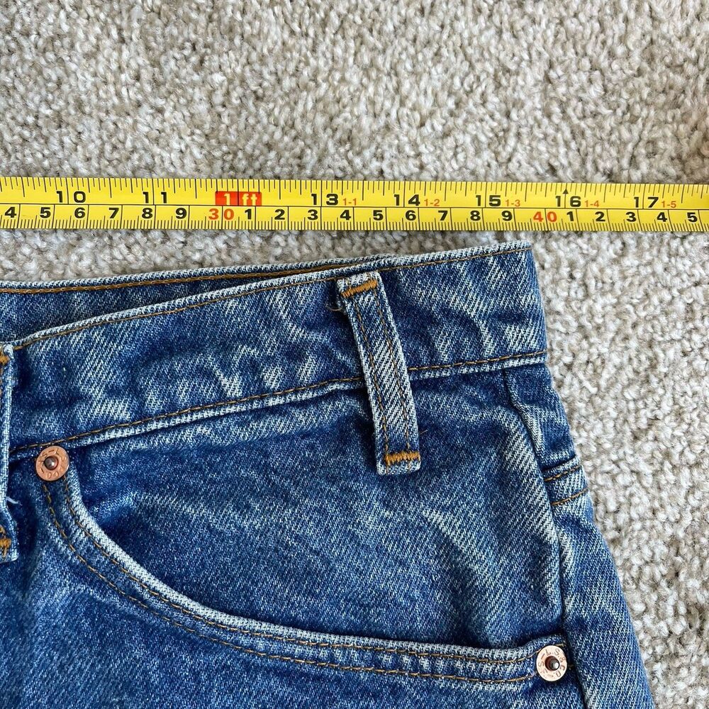 Vintage Orange Tab 80s Levis 505 Jeans Men's 30 x 30 Straight Leg Blue USA - Picture 12 of 15